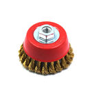 Industrial Metal Twist Knot Wire Brush Customized Size Removing Stain Polishing Cup